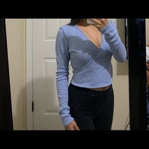 Forever21 cropped long sleeve top